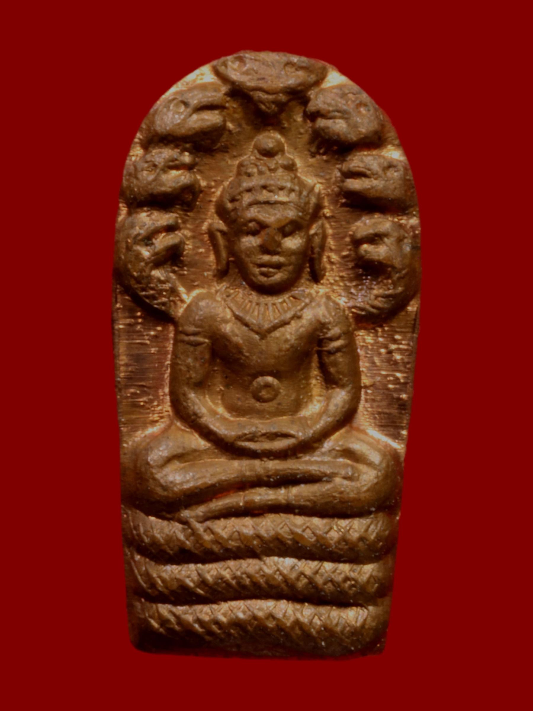 พระนาคปรกใบมะขามหลวงปู่ชา วัดหนองป่าพง รูปที่ 1