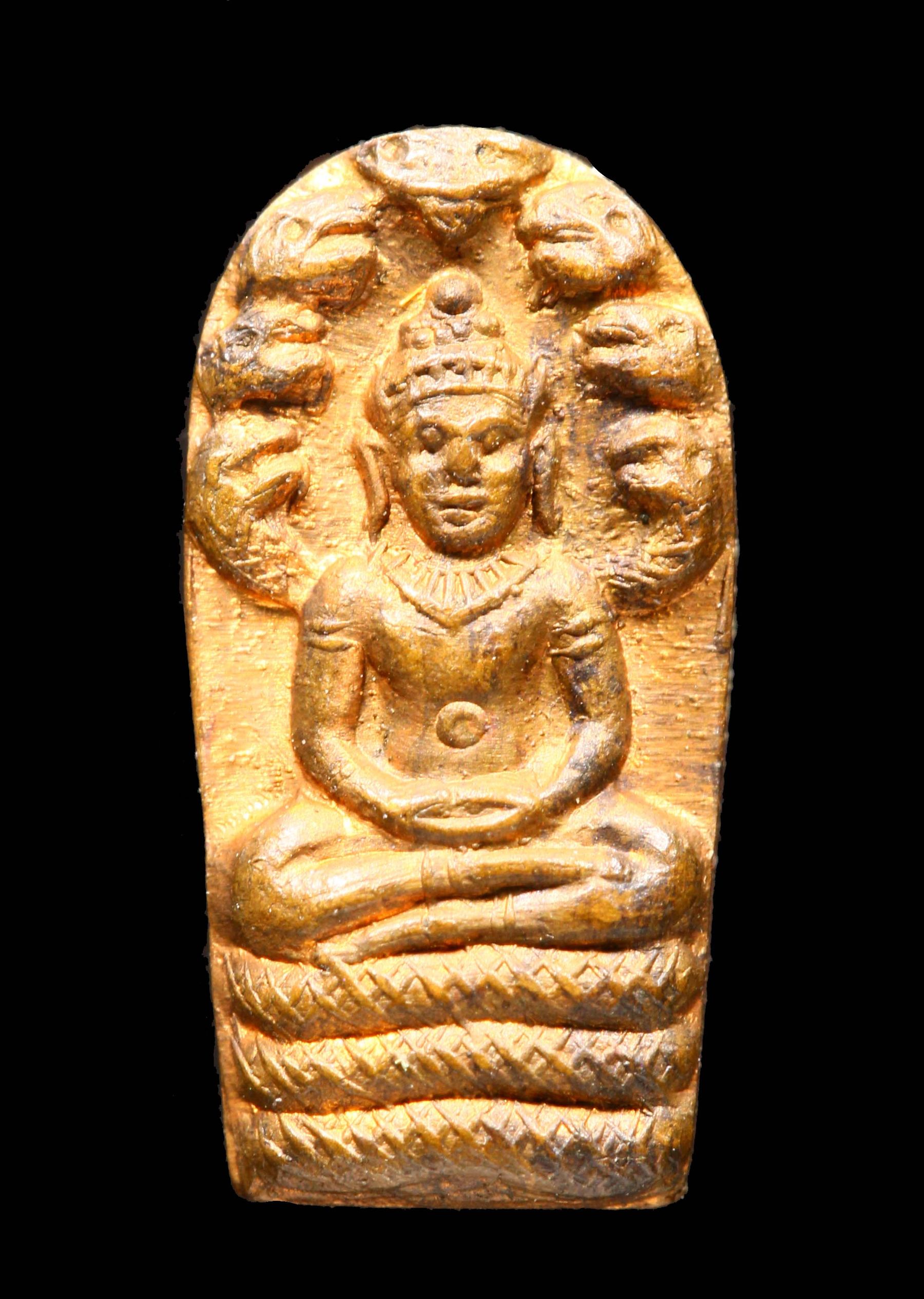 พระนาคปรกใบมะขามหลวงปู่ชา วัดหนองป่าพง รูปที่ 1